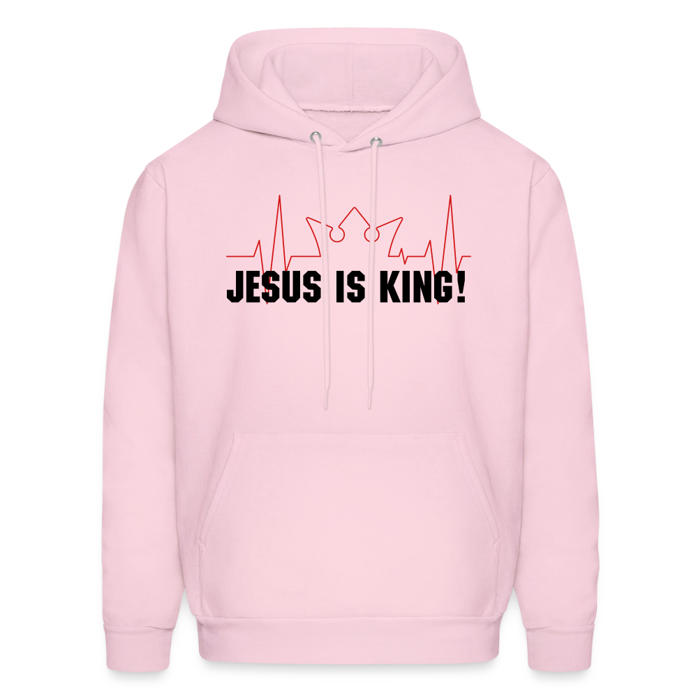 Jesus is King! Men's Hoodie - pale pink