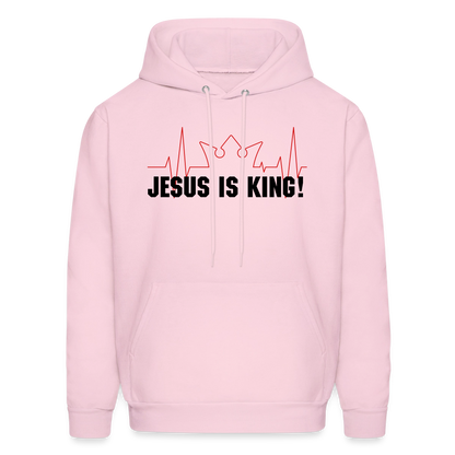 Jesus is King! Men's Hoodie - pale pink