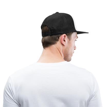 Resting Tiger Face Trucker Hat - white/black