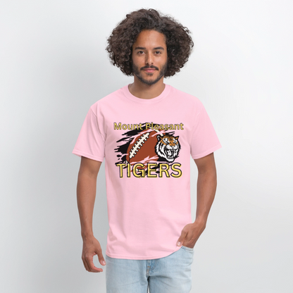 Mount Pleasant TIGERS Football T-Shirt | GILDAN 5000 - pink