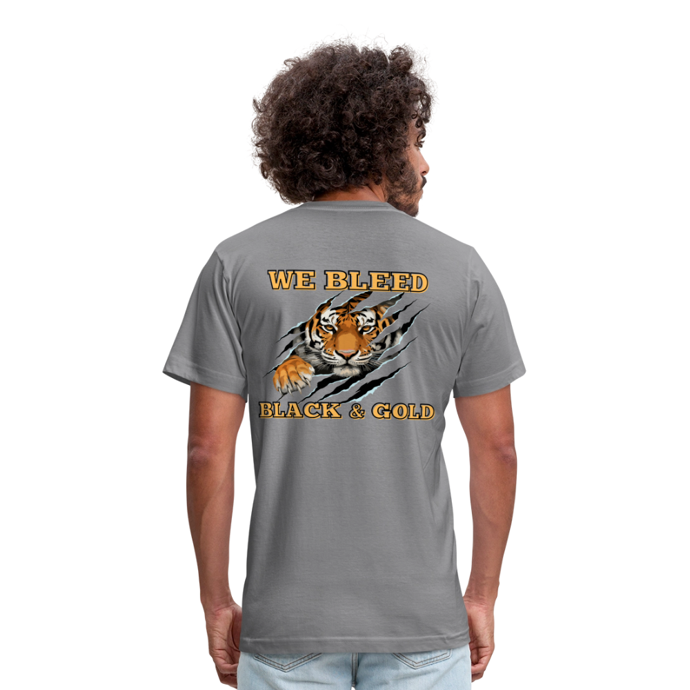 MP Tigers Bleed Black & Gold Unisex Jersey T-Shirt by Bella + Canvas - slate