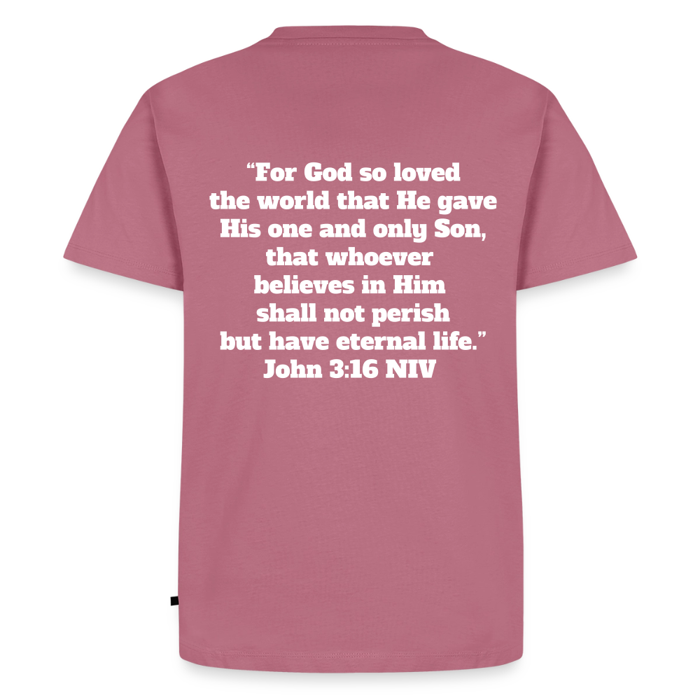 John 3:16 Premium Adult T-Shirt - mauve