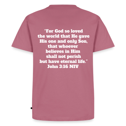 John 3:16 Premium Adult T-Shirt - mauve