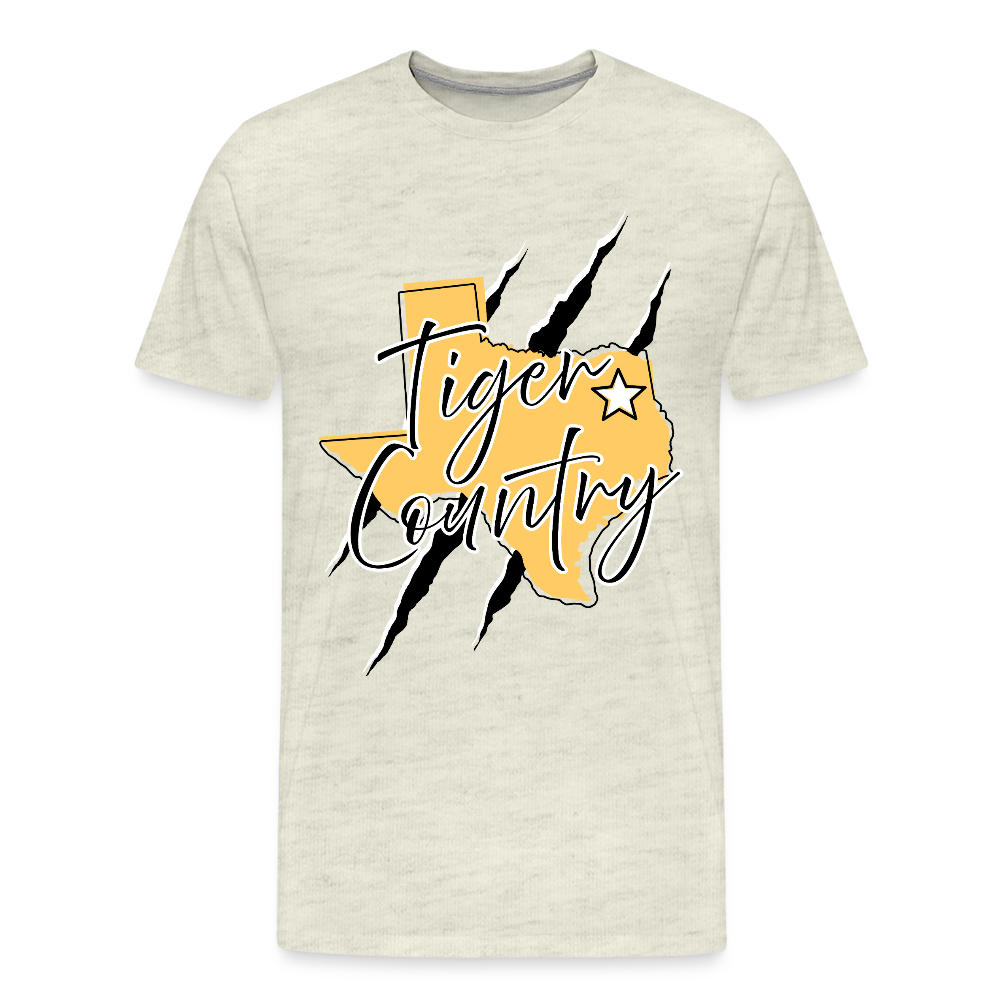 Tiger Country Premium Adult T-Shirt - heather oatmeal