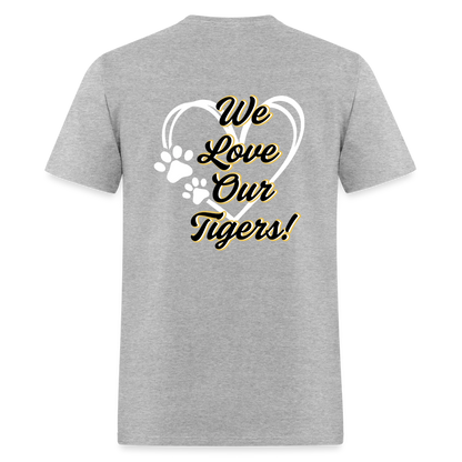 MPHS Black and Gold Love  T-Shirt | GILDAN 5000 - heather gray