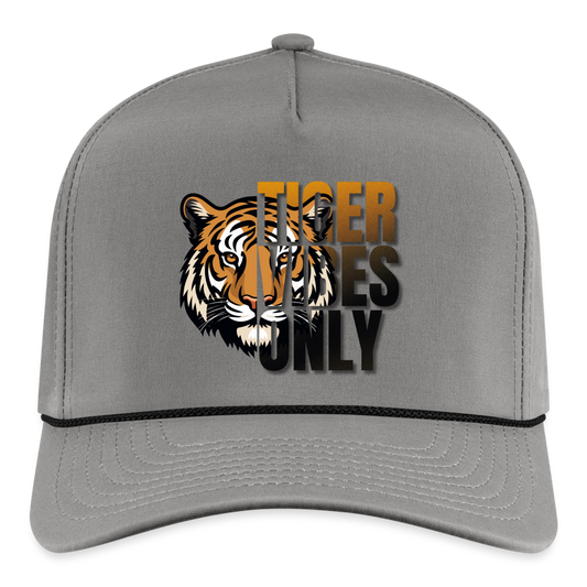 Tiger Vibes Only Rope Cap - gray/black