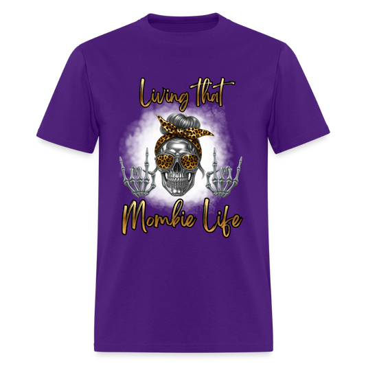 Mombie Life T-Shirt | GILDAN 5000 - purple