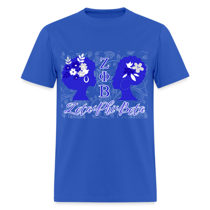 Customizable Zeta Phi Beta T-Shirt | GILDAN 5000 - royal blue