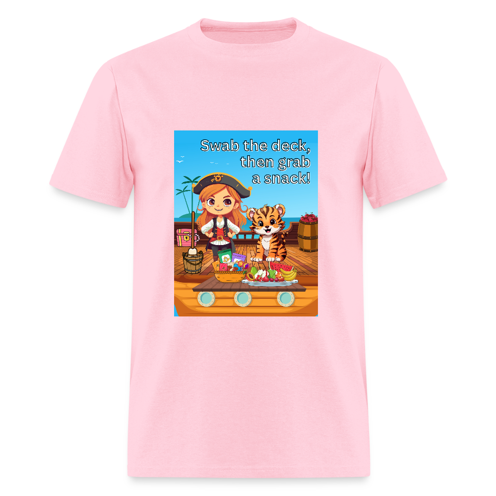 Swab the deck, then grab a snack! Classic T-Shirt - pink