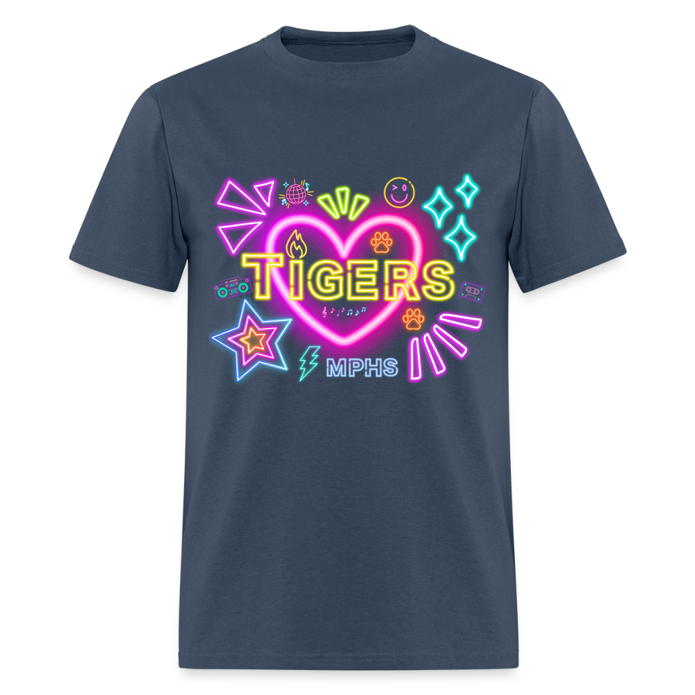 NEON Tigers MPHS T-Shirt | GILDAN 5000 -  blue dusk