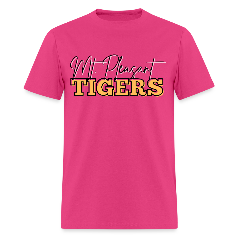 MP Tigers Bleed Black & Gold T-Shirt | GILDAN 5000 - fuchsia