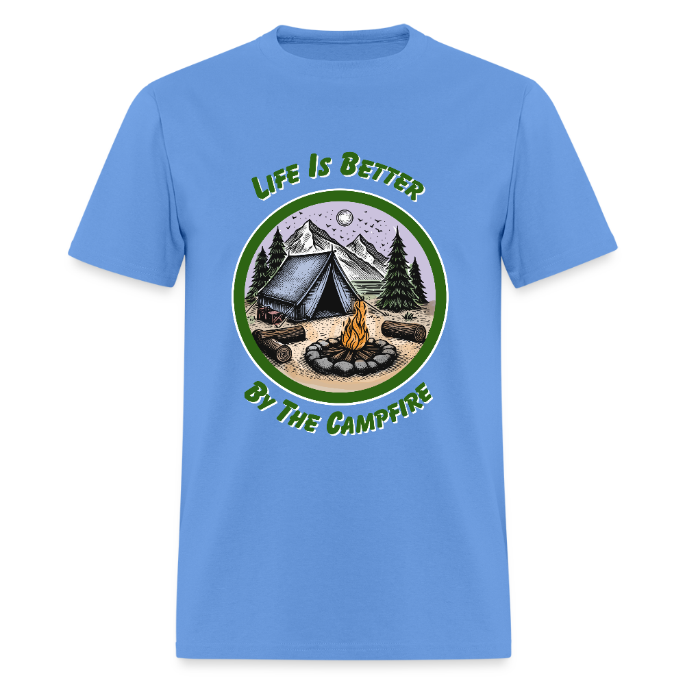By the Campfire T-Shirt | GILDAN 5000 - carolina blue