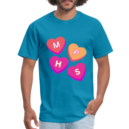 MPHS Convo Hearts Classic T-Shirt - turquoise