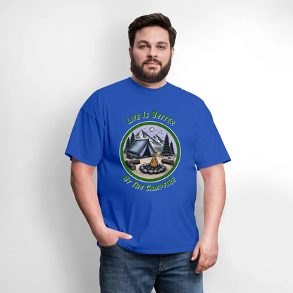 By the Campfire T-Shirt | GILDAN 5000 - royal blue