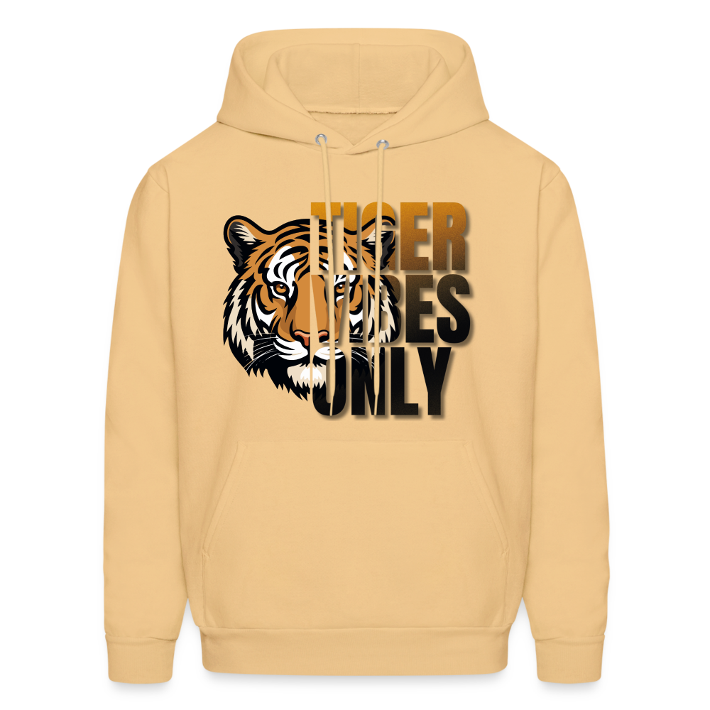 Tiger Vibes Only Adult Hoodie - light gold 