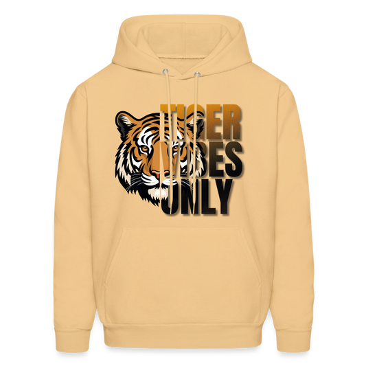 Tiger Vibes Only Adult Hoodie - light gold 