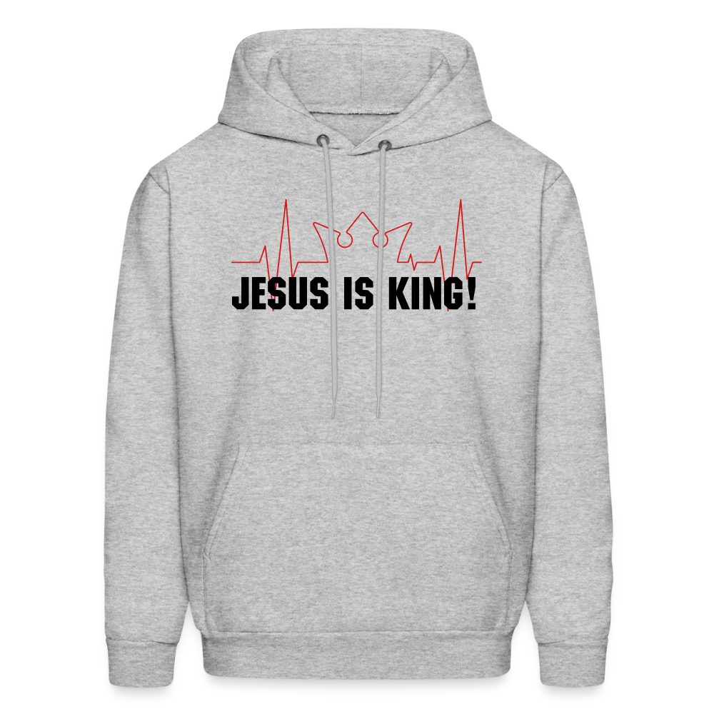 Jesus is King! Men's Hoodie - heather gray