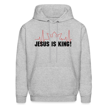 Jesus is King! Men's Hoodie - heather gray