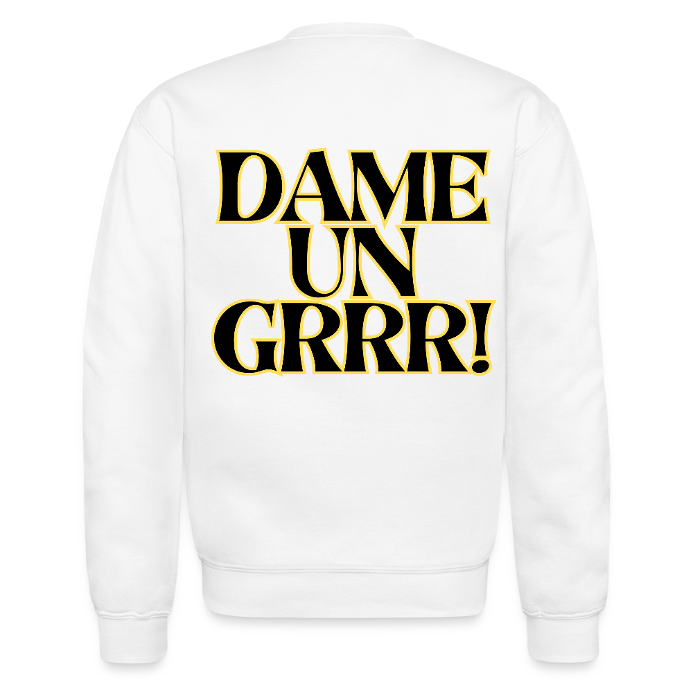 Solo aquí por el Tigre! Crewneck Sweatshirt - white