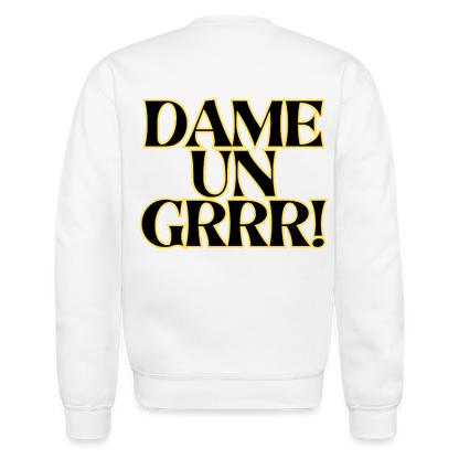Solo aquí por el Tigre! Crewneck Sweatshirt - white