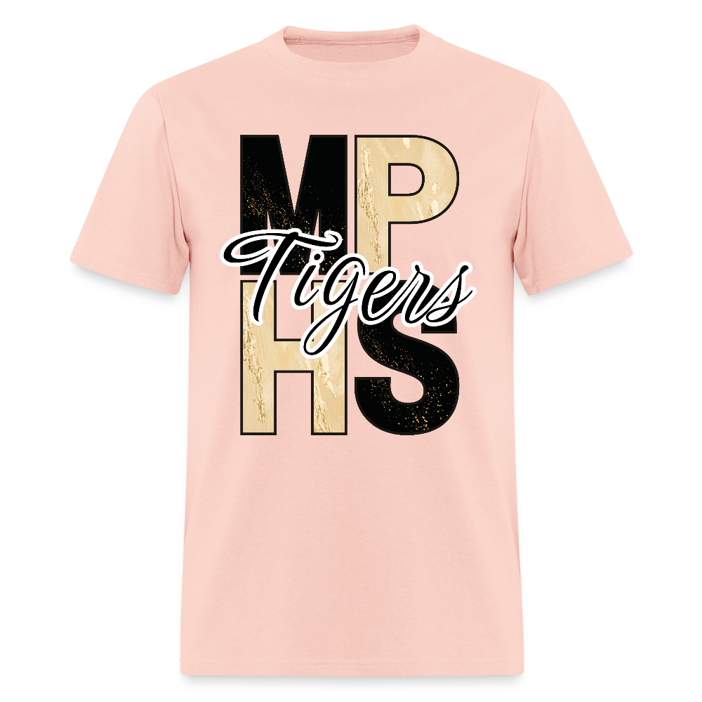 MPHS Block Black and Gold Classic T-Shirt - blush pink 