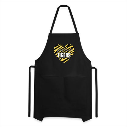 Tiger Heart Adjustable Apron - black