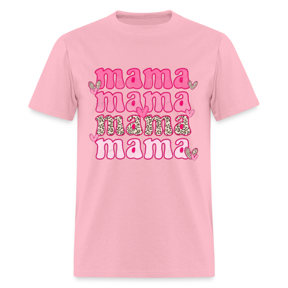 MAMA Hearts Unisex Classic T-Shirt - pink