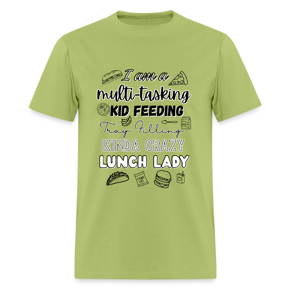 Crazy Lunch Lady T-Shirt | GILDAN 5000 - kiwi