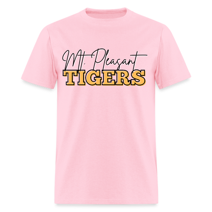 MP Tigers Bleed Black & Gold T-Shirt | GILDAN 5000 - pink