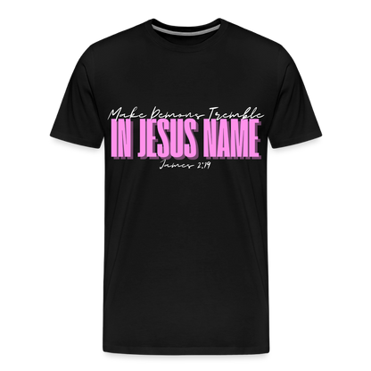 Make Demons Tremble James2:19 Premium Adult T-Shirt - black