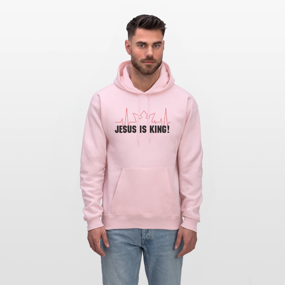 Jesus is King! Men's Hoodie - pale pink