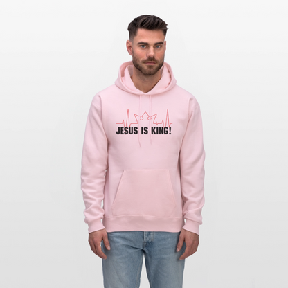 Jesus is King! Men's Hoodie - pale pink
