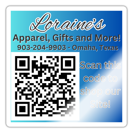 Loraine's Website Promo Sticker - white glossy