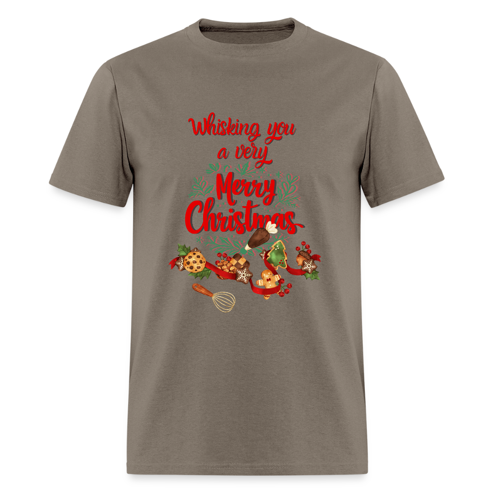 Whisking you a very Merry Christmas T-Shirt | GILDAN 5000 - safari