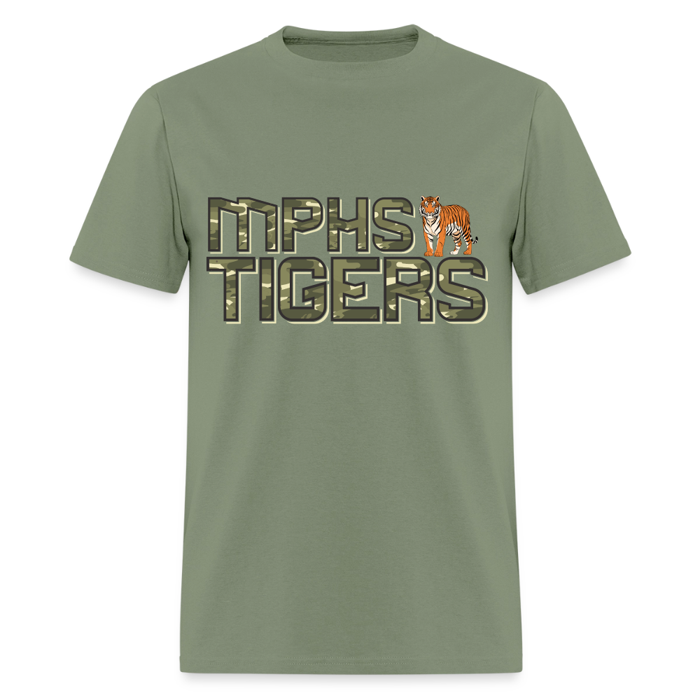 CAMO MPHS Tigers T-Shirt | GILDAN 5000 - military green