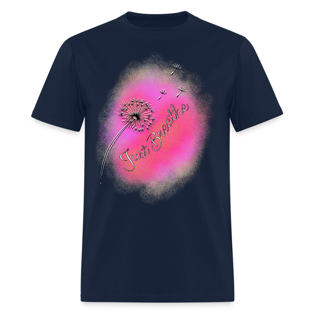 Just Breathe T-Shirt | GILDAN 5000 - navy