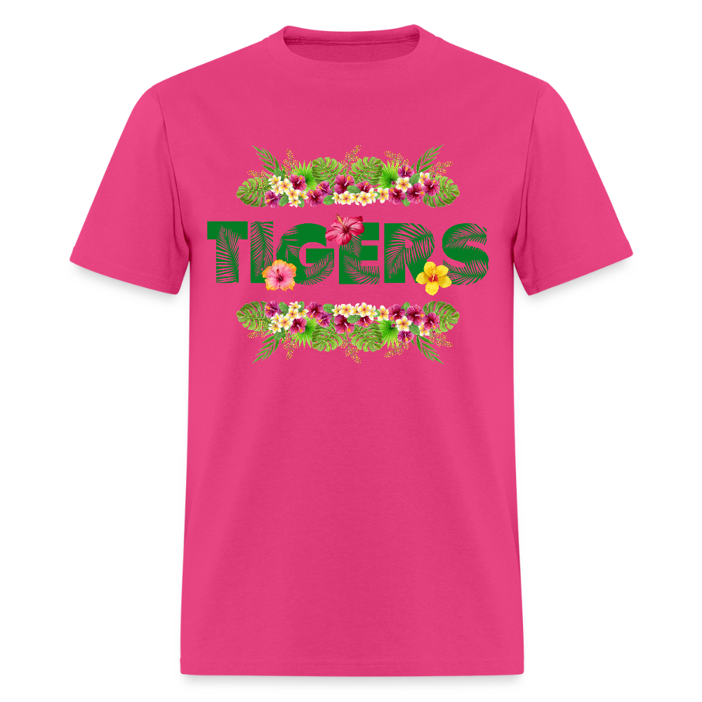 Tigers Hawaiian T-Shirt | GILDAN 5000 - fuchsia
