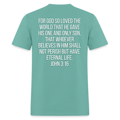 John 3:16 Classic T-Shirt - aquatic