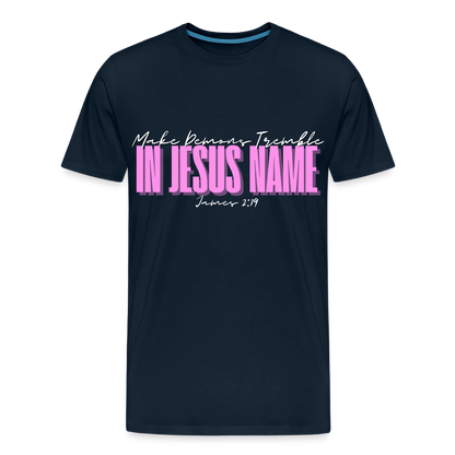 Make Demons Tremble James2:19 Premium Adult T-Shirt - deep navy