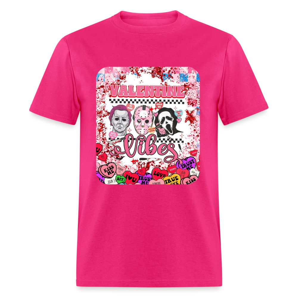 Valentine Vibes Unisex Classic T-Shirt - fuchsia