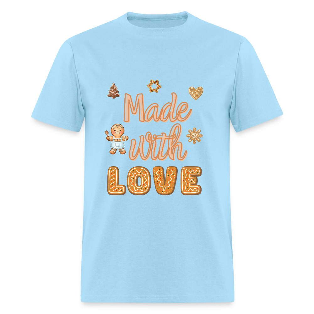 Made with LOVE T-Shirt | GILDAN 5000 - powder blue