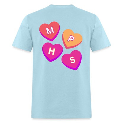 MPHS Nutrition Convo Hearts Classic T-Shirt - powder blue