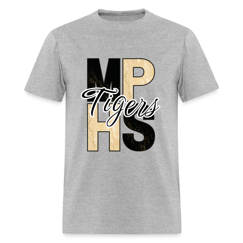 MPHS Block Black and Gold Classic T-Shirt - heather gray