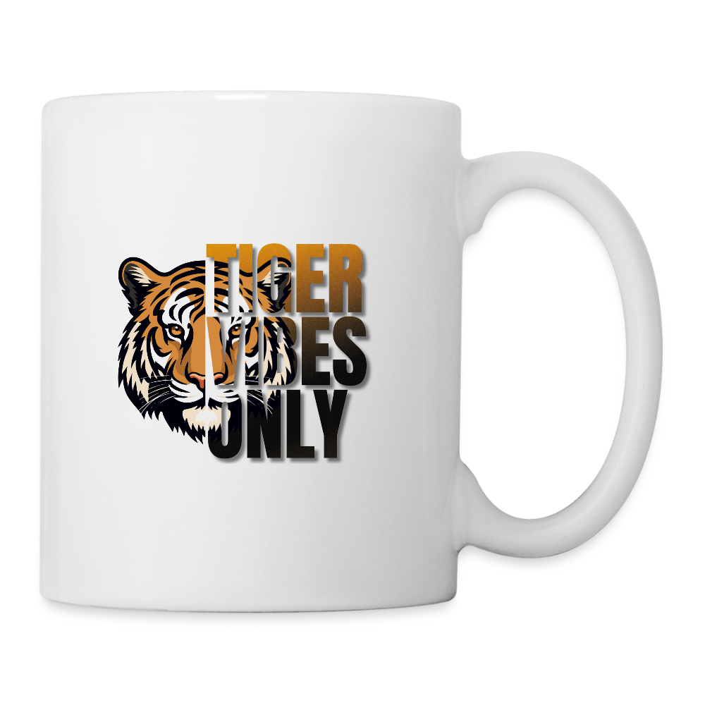Tiger Vibes Only Coffee/Tea Mug - white