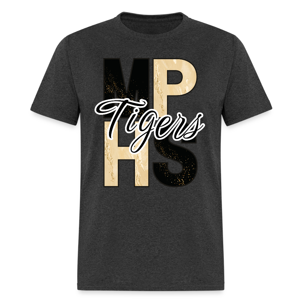 MPHS Block Black and Gold Classic T-Shirt - heather black