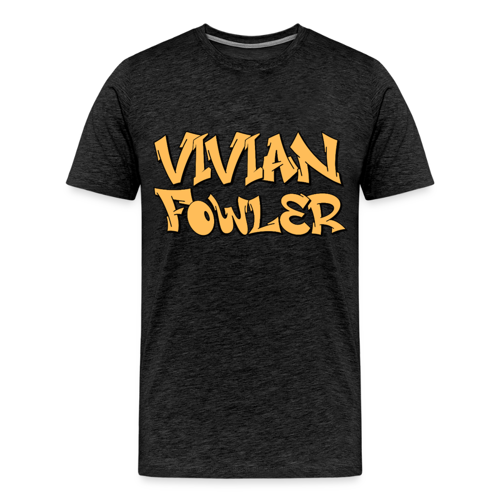 Vivian Fowler Graffiti Premium Adult T-Shirt - charcoal grey