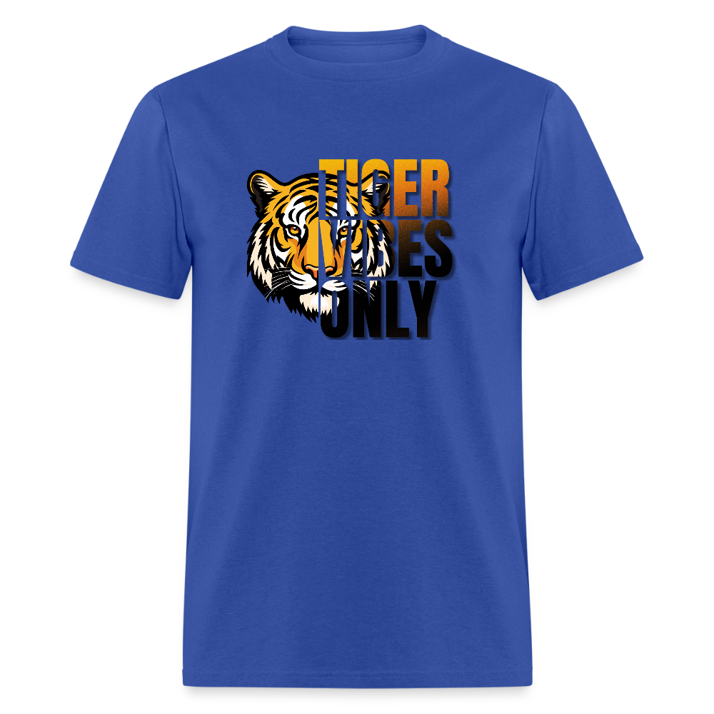 Tiger Vibes Only Black & Gold Classic T-Shirt - royal blue