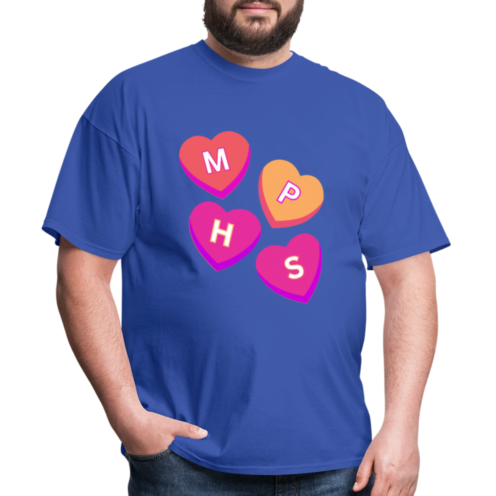 MPHS Convo Hearts Classic T-Shirt - royal blue