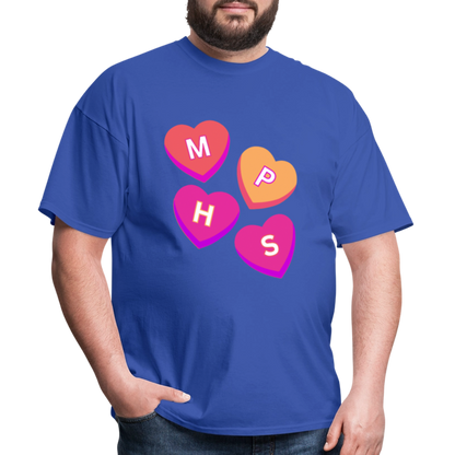 MPHS Convo Hearts Classic T-Shirt - royal blue