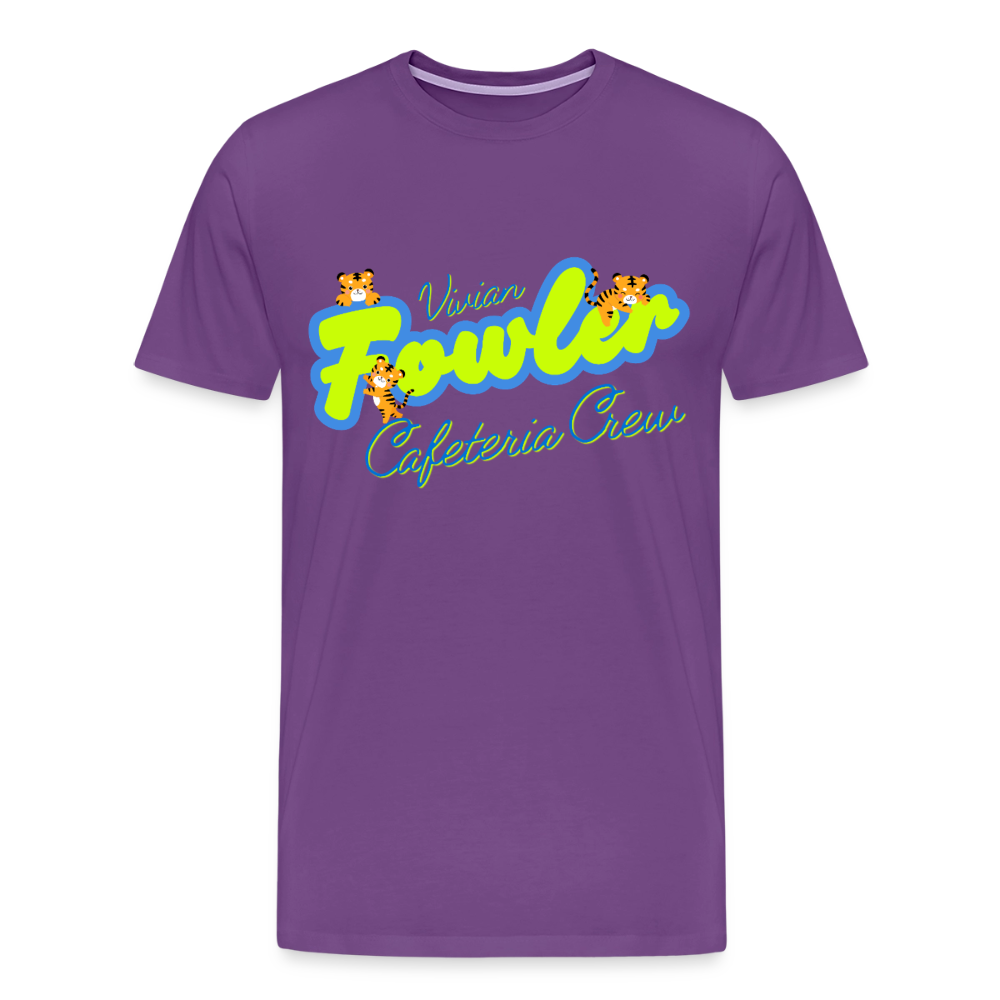 Vivian Fowler Neon Premium Adult T-Shirt - purple